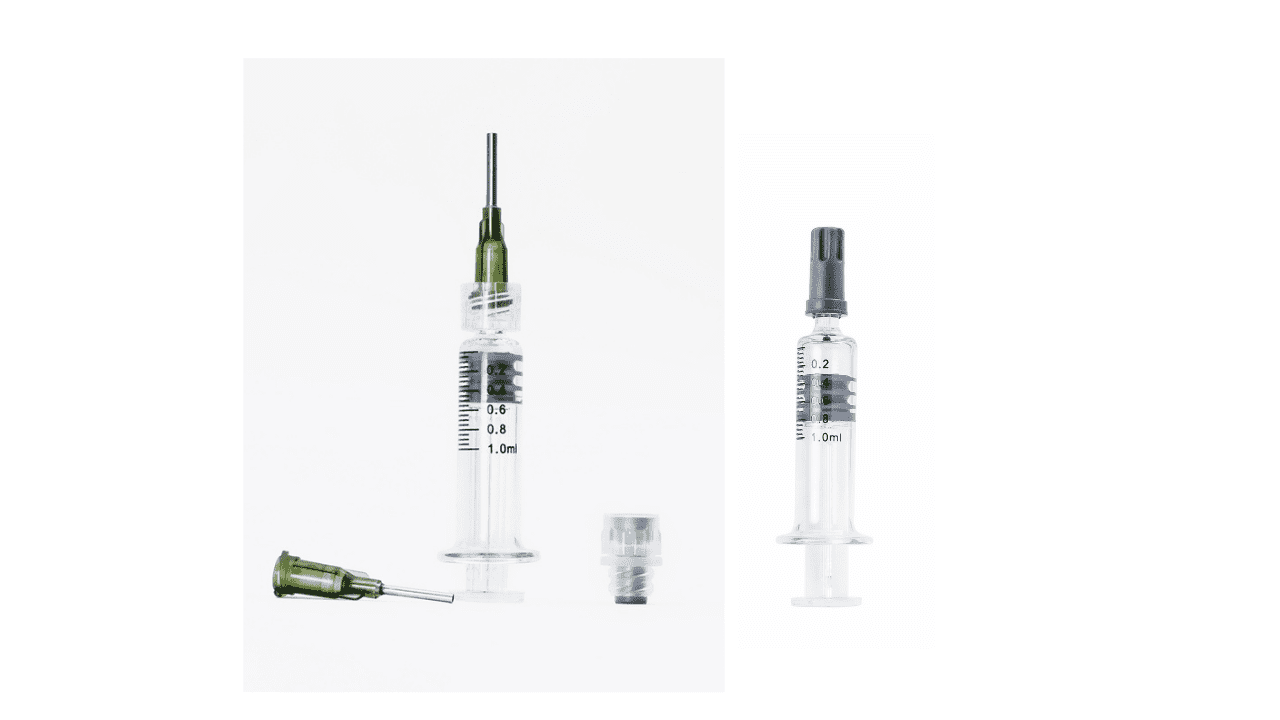 Image of distillate syringe with needle